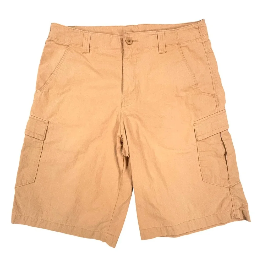The North Face Cargo Shorts Mens 32 British Khaki Tan Tekware Hiking Outdoor